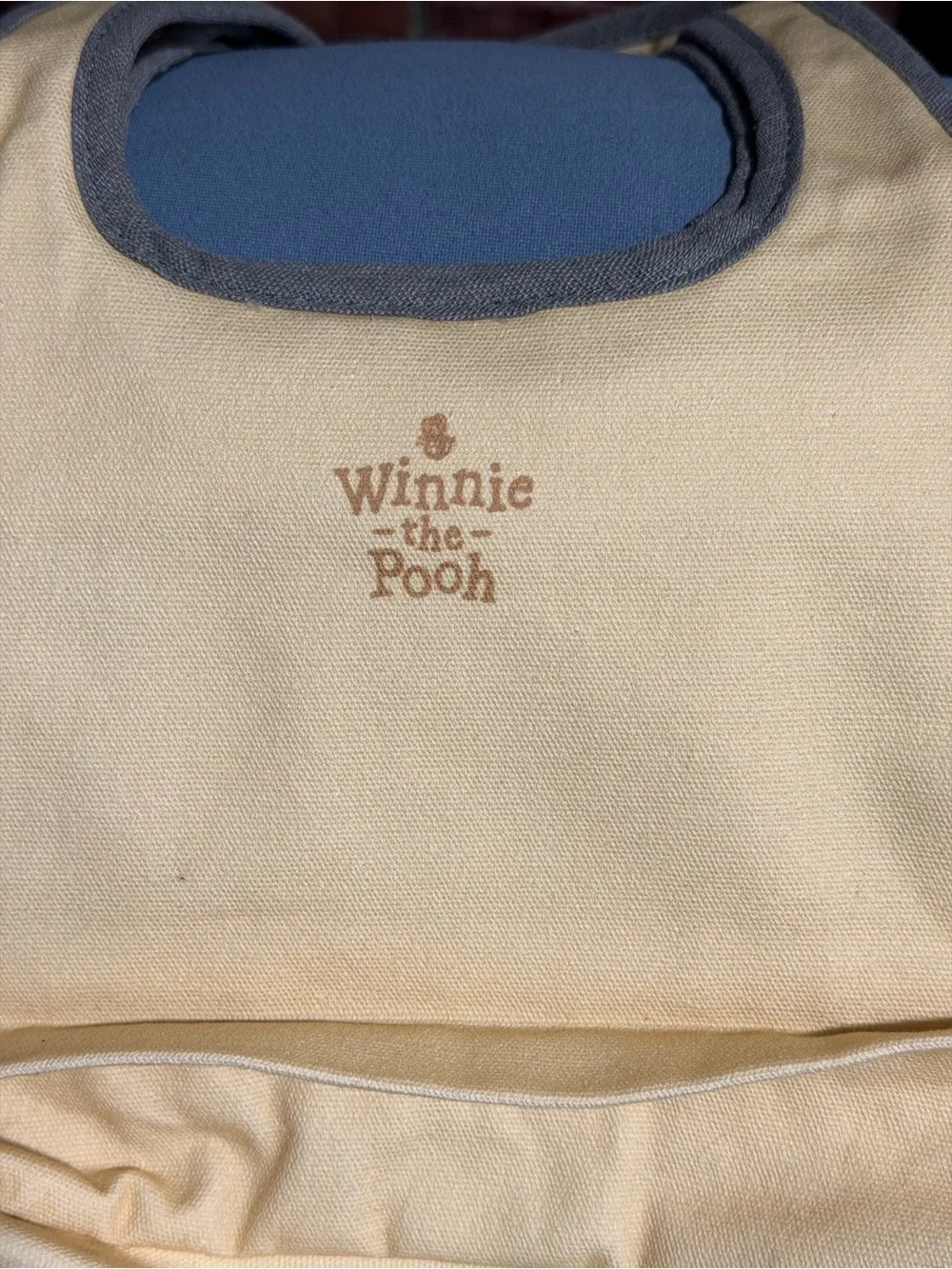 Disney Yellow Canvas Tote with Gray Trim and Character Print